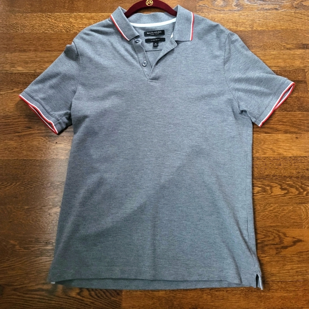 Banana Republic Textured Luxury Touch Medium Polo